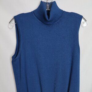 Blue turtle neck sweater